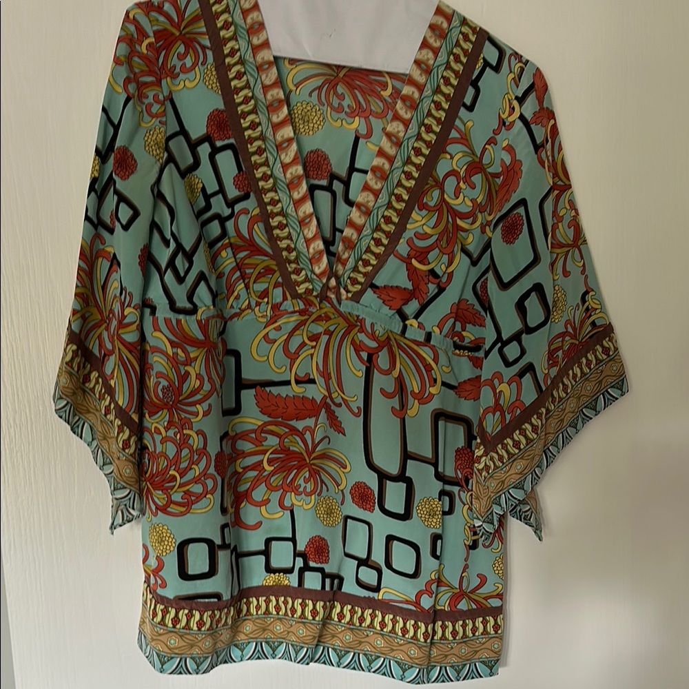 Bohemian Floral Print Women's Top